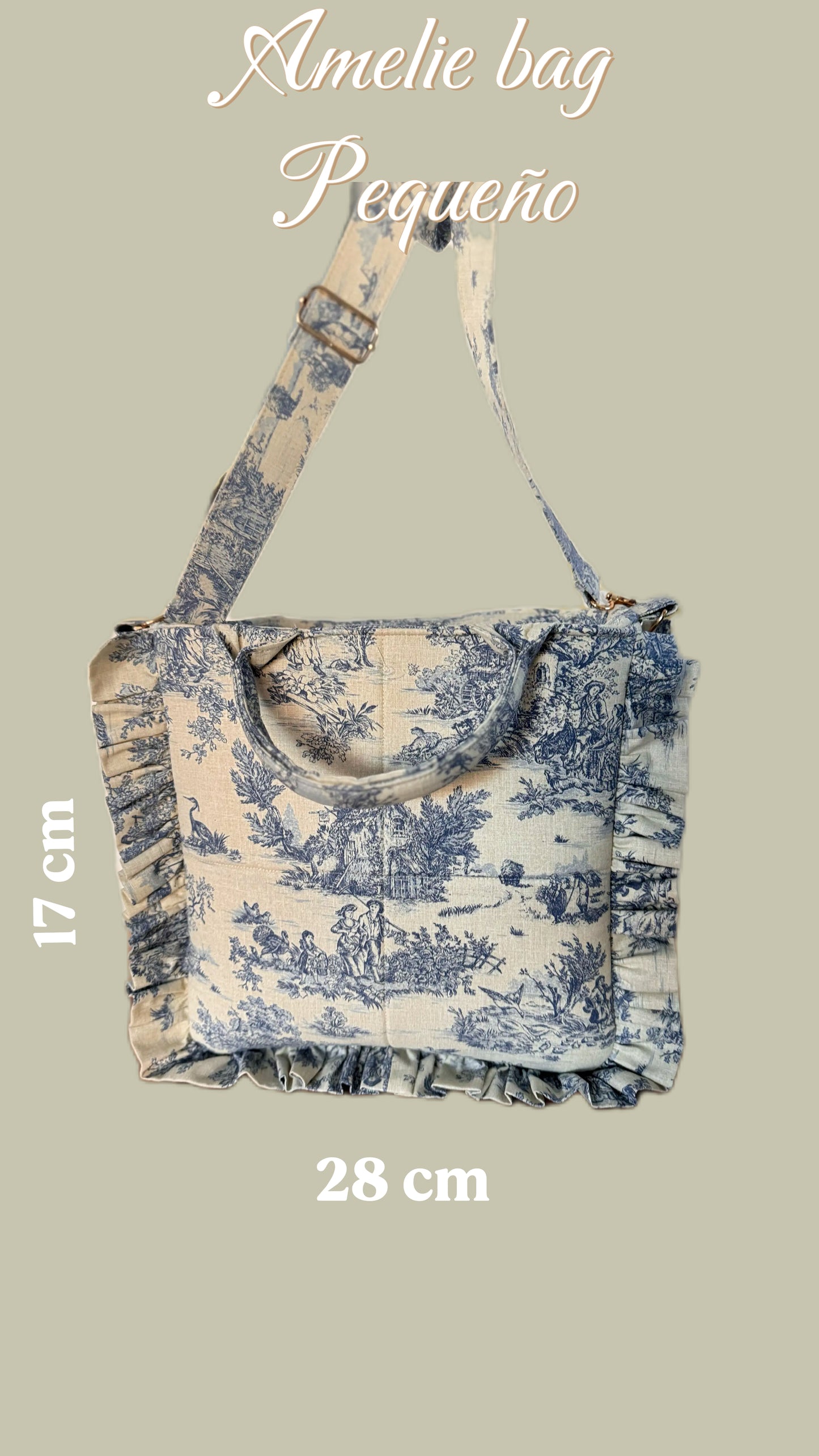 Patrón de costura "Amelie": bolso de mano con volante fruncido (2 tamaños)