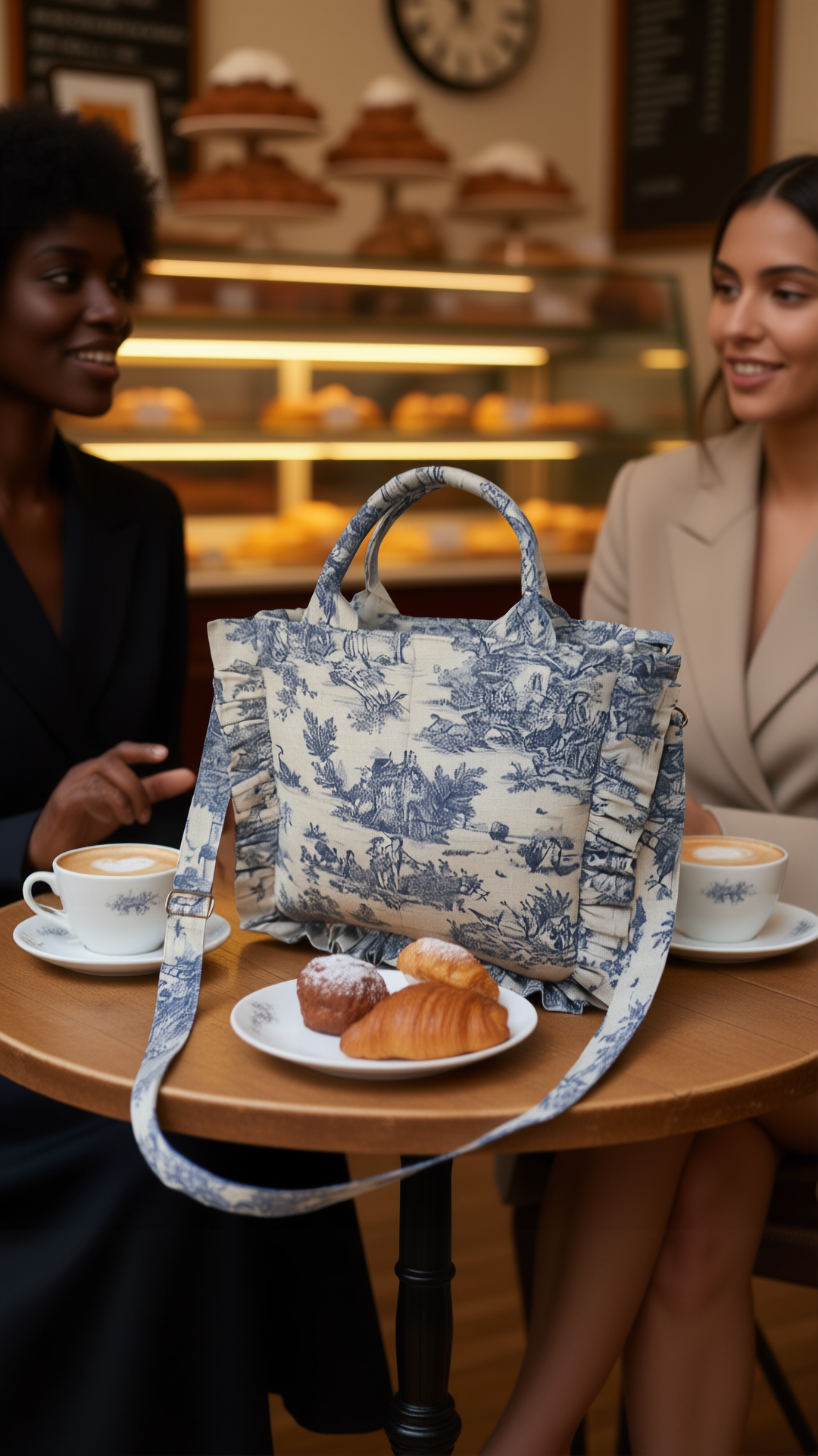 Patrón de costura "Amelie": bolso de mano con volante fruncido (2 tamaños)