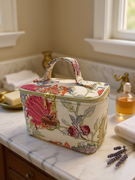 Patrón de costura neceser vanity estilo vintage en 3 tamaños