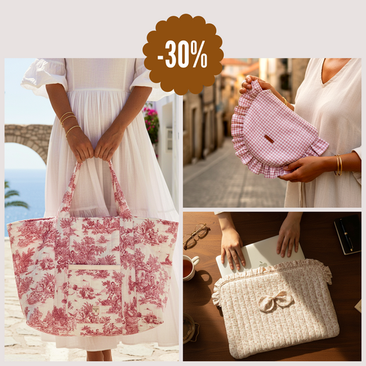 Colección bolsos: 3 patrones de costura con videos paso a paso